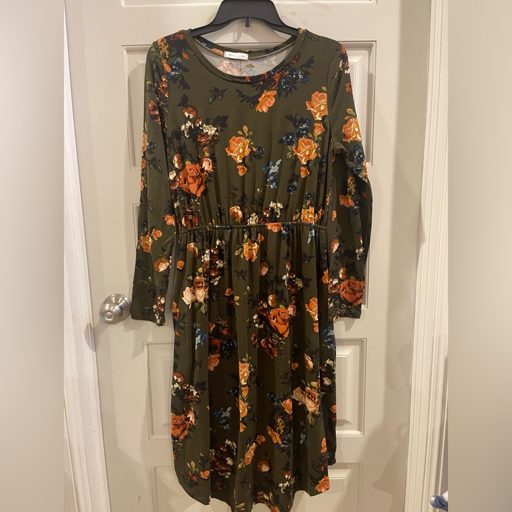 Floral Long Sleeve Dress